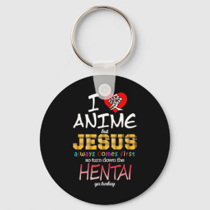 Porte-clés J'Aime L'Anime Mais Jésus Est Toujours Le Premier