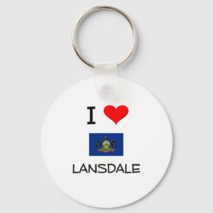 Porte-clés J'aime Lansdale Pennsylvanie
