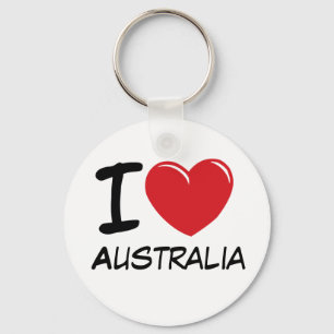 Porte-clés J'aime l'Australie