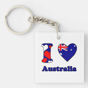 Porte-clés J'aime l'Australie