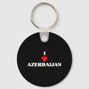 Porte-clés J'aime l'Azerbaïdjan