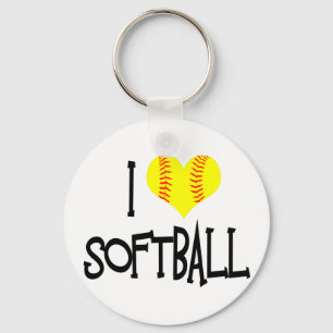 Porte-clés J'aime le base-ball