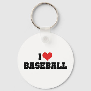Porte-clés J'aime le baseball