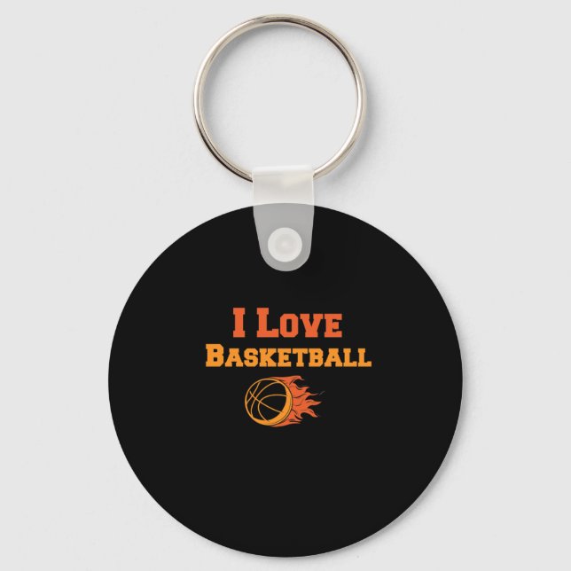 Porte-clés J'Aime Le Basket. (Recto)
