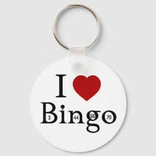 Porte-clés J'aime le bingo-test