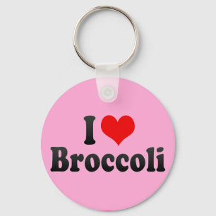 Porte-clés J'aime le brocoli