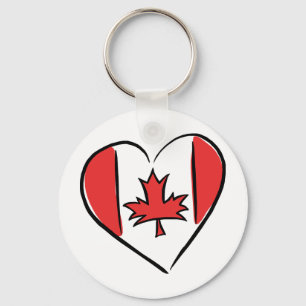 Porte-clés J'aime le Canada