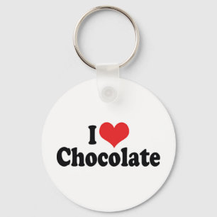 Porte-clés J'aime le chocolat