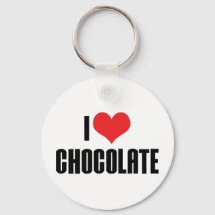 Porte-clés J'aime le chocolat