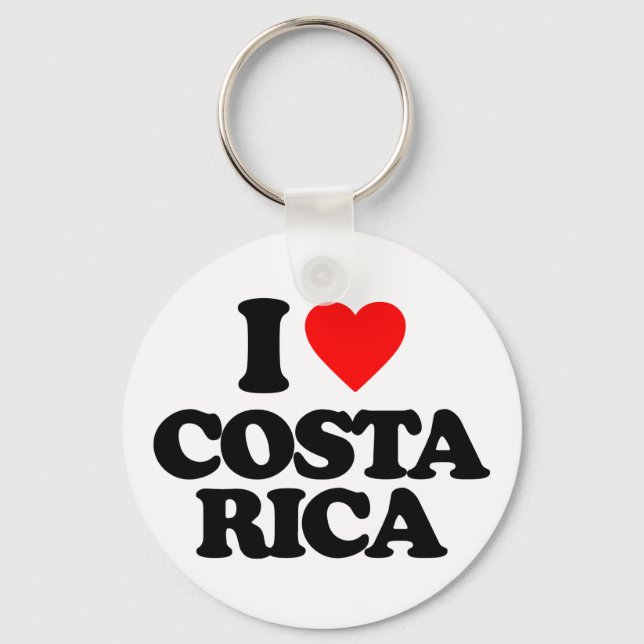 PORTE-CLÉS J'AIME LE COSTA RICA (Recto)