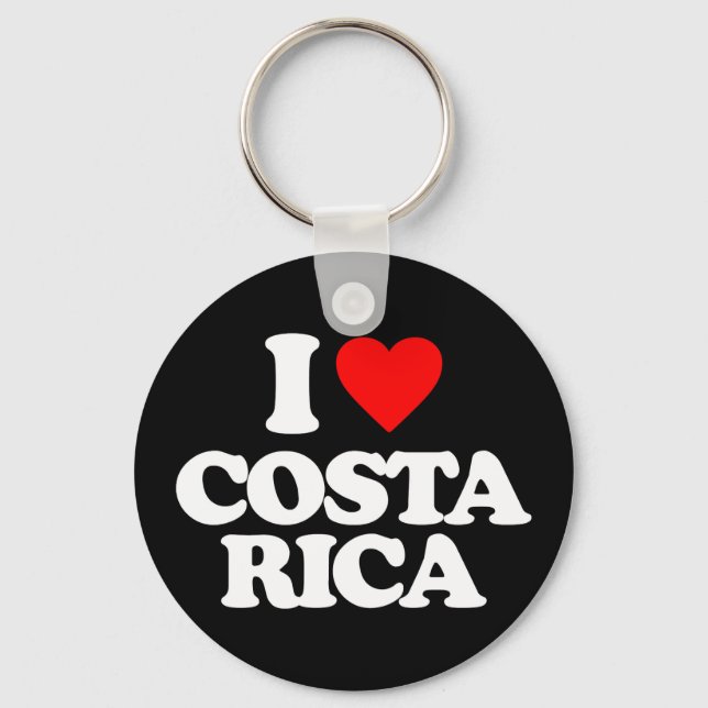 PORTE-CLÉS J'AIME LE COSTA RICA (Recto)