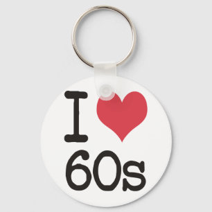 Porte-clés J'aime le cru 60s et les rétros conceptions !