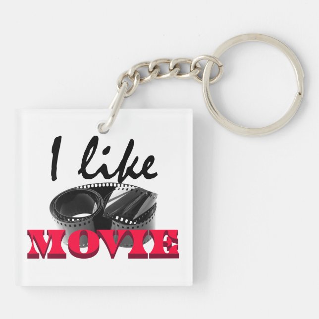 Porte-clés J'aime le film (Dos)