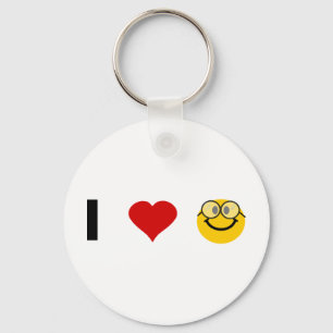 Porte-clés J'aime le geeks