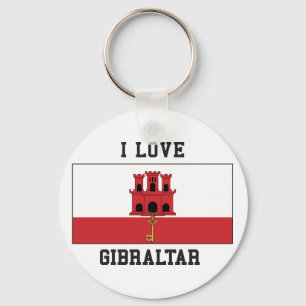 Porte-clés J'aime le Gibraltar