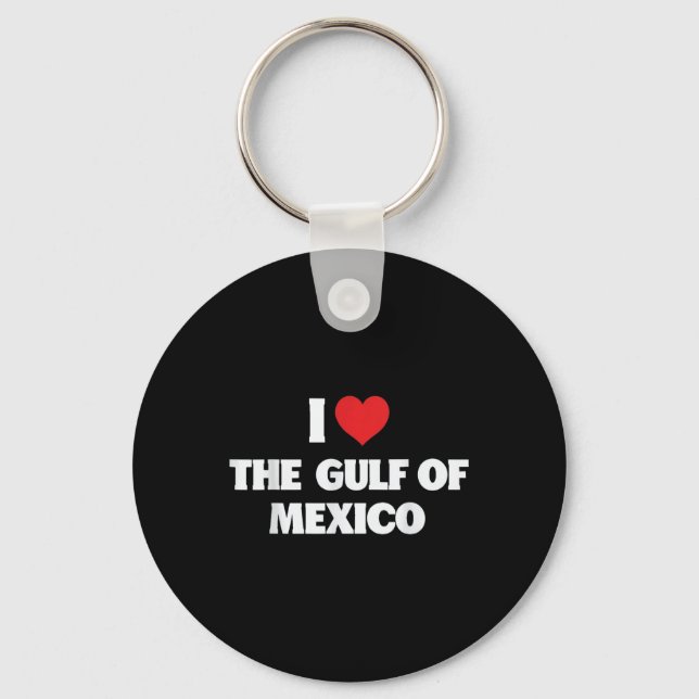Porte-clés J'Aime Le Golfe Du Mexique Usa Funny Meme (Recto)