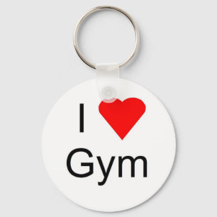 Porte-clés J'aime le gymnase