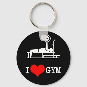 Porte-clés J'aime le GYMNASE