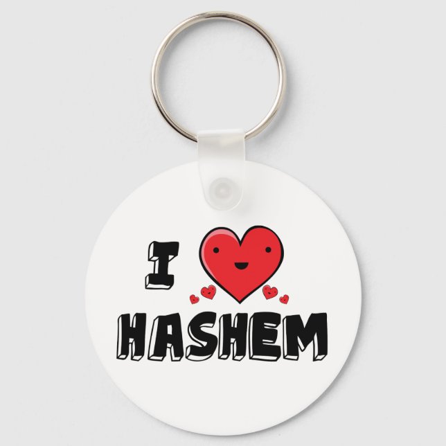 Porte-clés J'Aime Le Hashem (Recto)