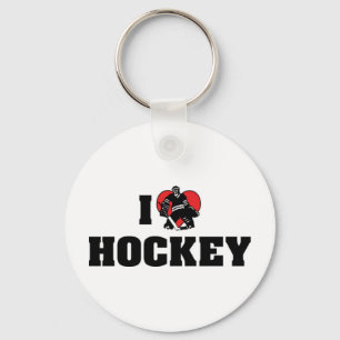 Porte-clés J'aime le hockey