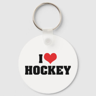 Porte-clés J'aime le hockey