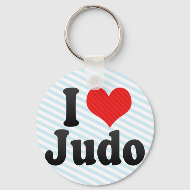 Porte-clés J'aime le judo (Recto)