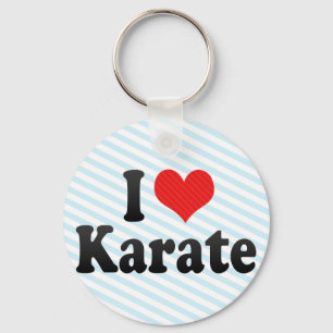 Porte-clés J'aime le karaté