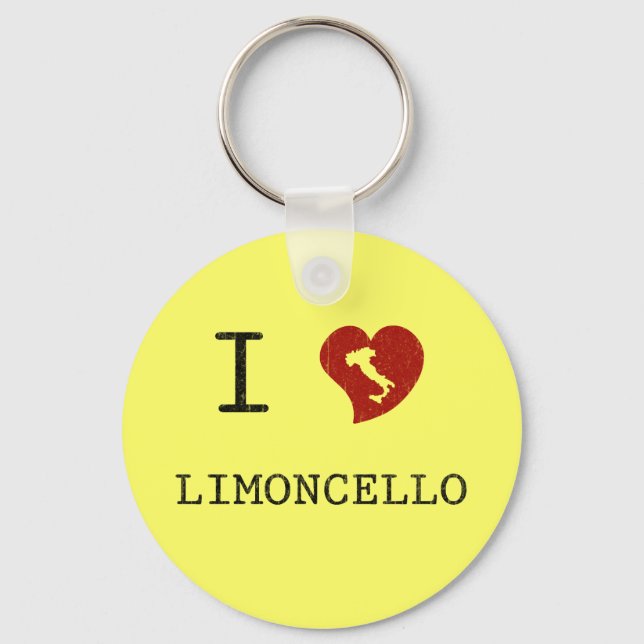 Porte-clés J'aime le Limoncello (Recto)