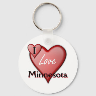 Porte-clés J'aime le Minnesota