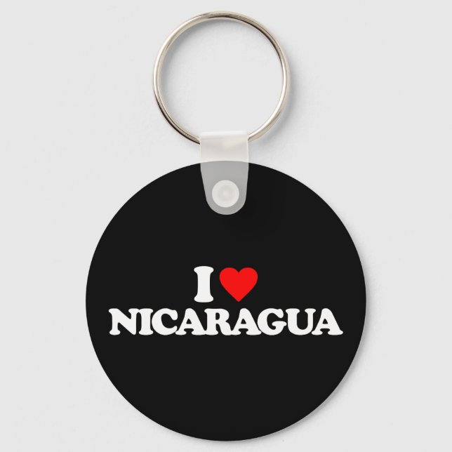PORTE-CLÉS J'AIME LE NICARAGUA (Recto)