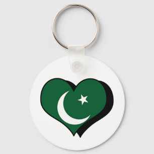 Porte-clés J'aime le Pakistan