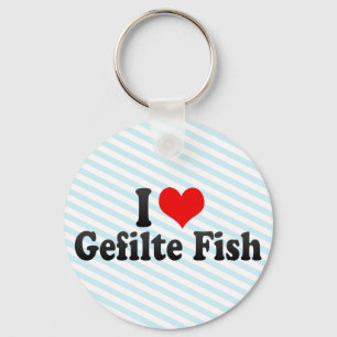 Porte-clés J'Aime Le Poisson Gefilte