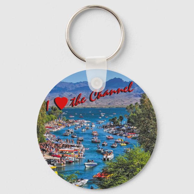 Porte-clés J'aime le Porte - clé de la chaîne (Recto)