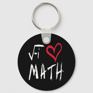 Porte-clés J'aime le porte - clé de maths