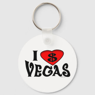 Porte-clés J'aime le porte - clé de Vegas