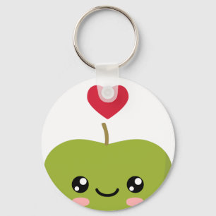 Porte-clés J'aime le Porte - clé des pommes
