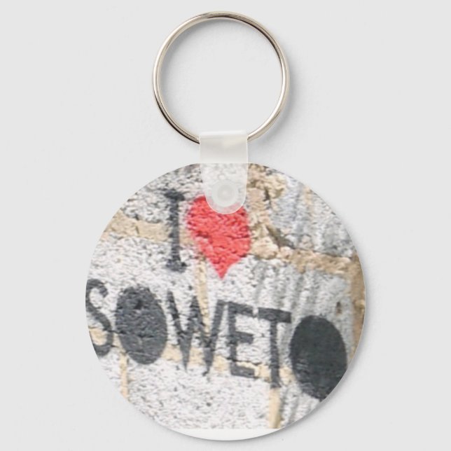 Porte-clés j'aime le porte - clé soweto (Recto)