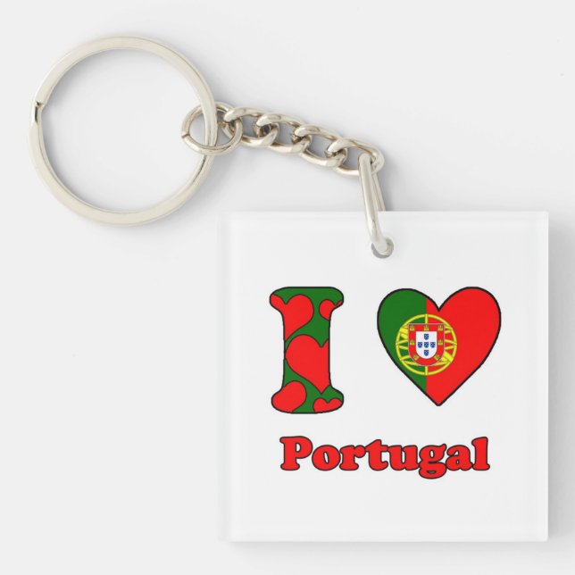 Porte-clés J'aime le Portugal (Devant)