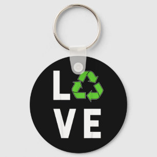 Porte-clés J'aime le recyclage 