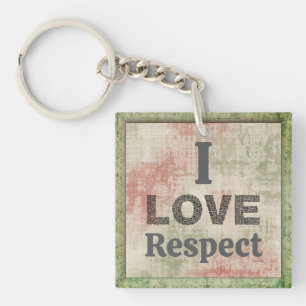 Porte-clés J'aime le respect