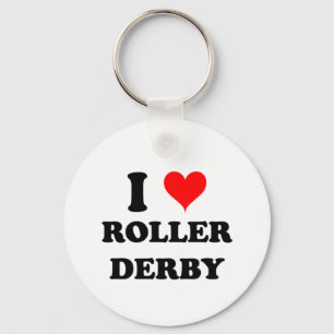 Porte-clés J'aime le rouleau Derby