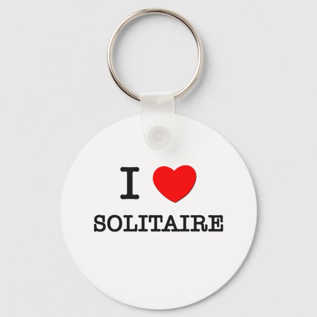 Porte-clés J'aime le solitaire (Recto)