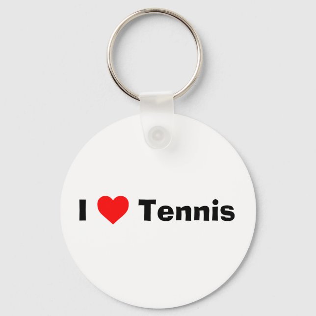 Porte-clés J'aime le tennis (Recto)