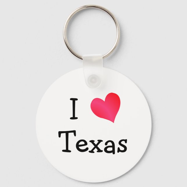 Porte-clés J'aime le Texas (Recto)