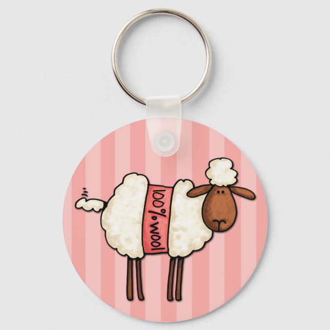 Porte-clés j'aime le tricot (Recto)