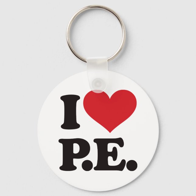 Porte-clés J'Aime L'Éducation Physique ! (Recto)