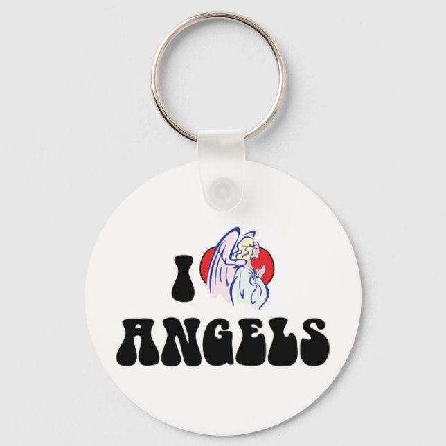 Porte-clés J'aime les Anges (Recto)