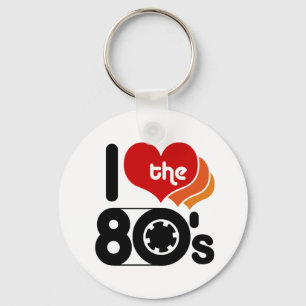 Porte-clés J'aime les années 80