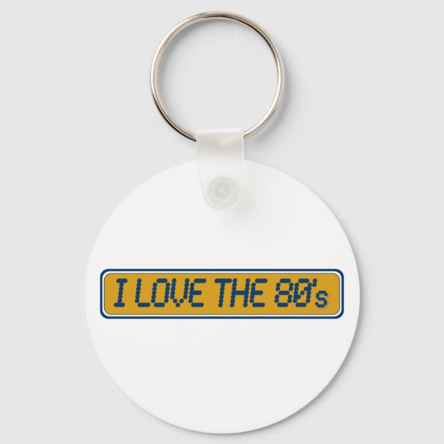 Porte-clés J'Aime Les Années 80 (Recto)