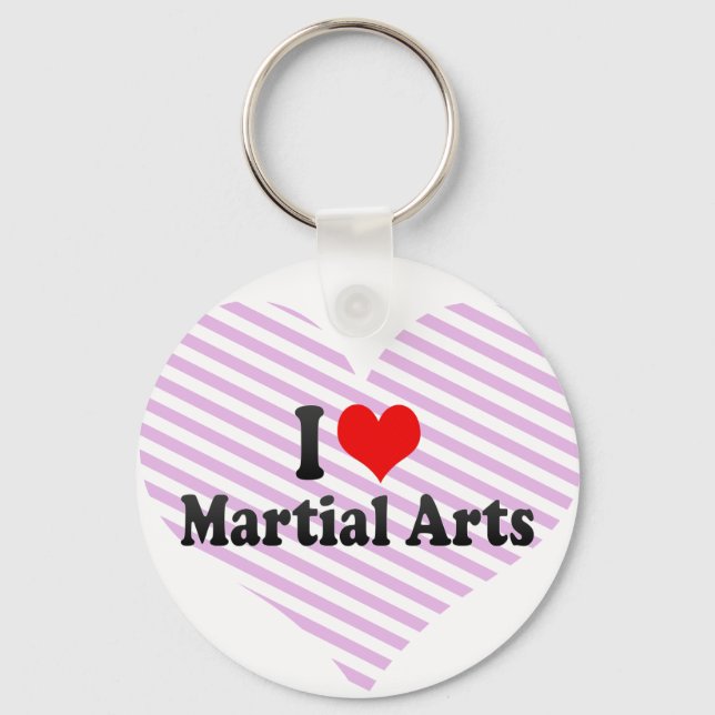 Porte-clés J'aime les arts martiaux (Recto)